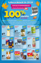 Ulotka 100% zwrotu w e-bonie 14-19.10.2024 Auchan – do 19.10.2024