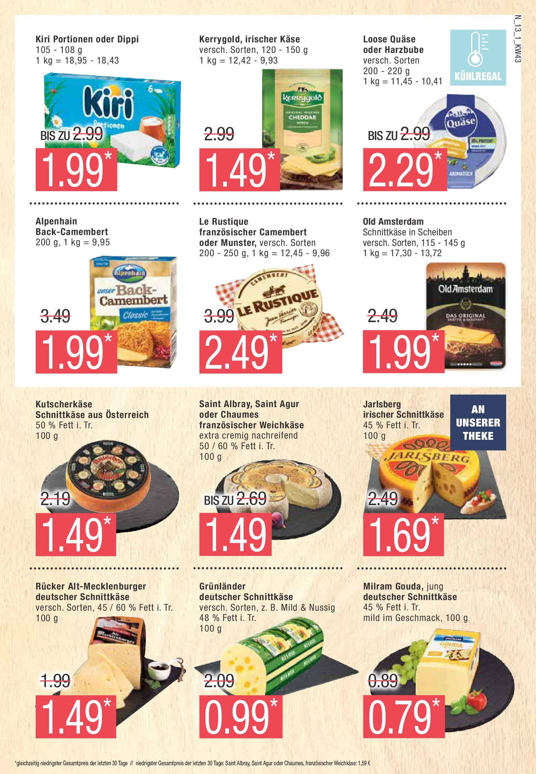 Marktkauf - Brandenburg (ab 21.10.2024) » Angebote online | Seite: 13 | Produkte: Käse, Theke, Gouda, Milram