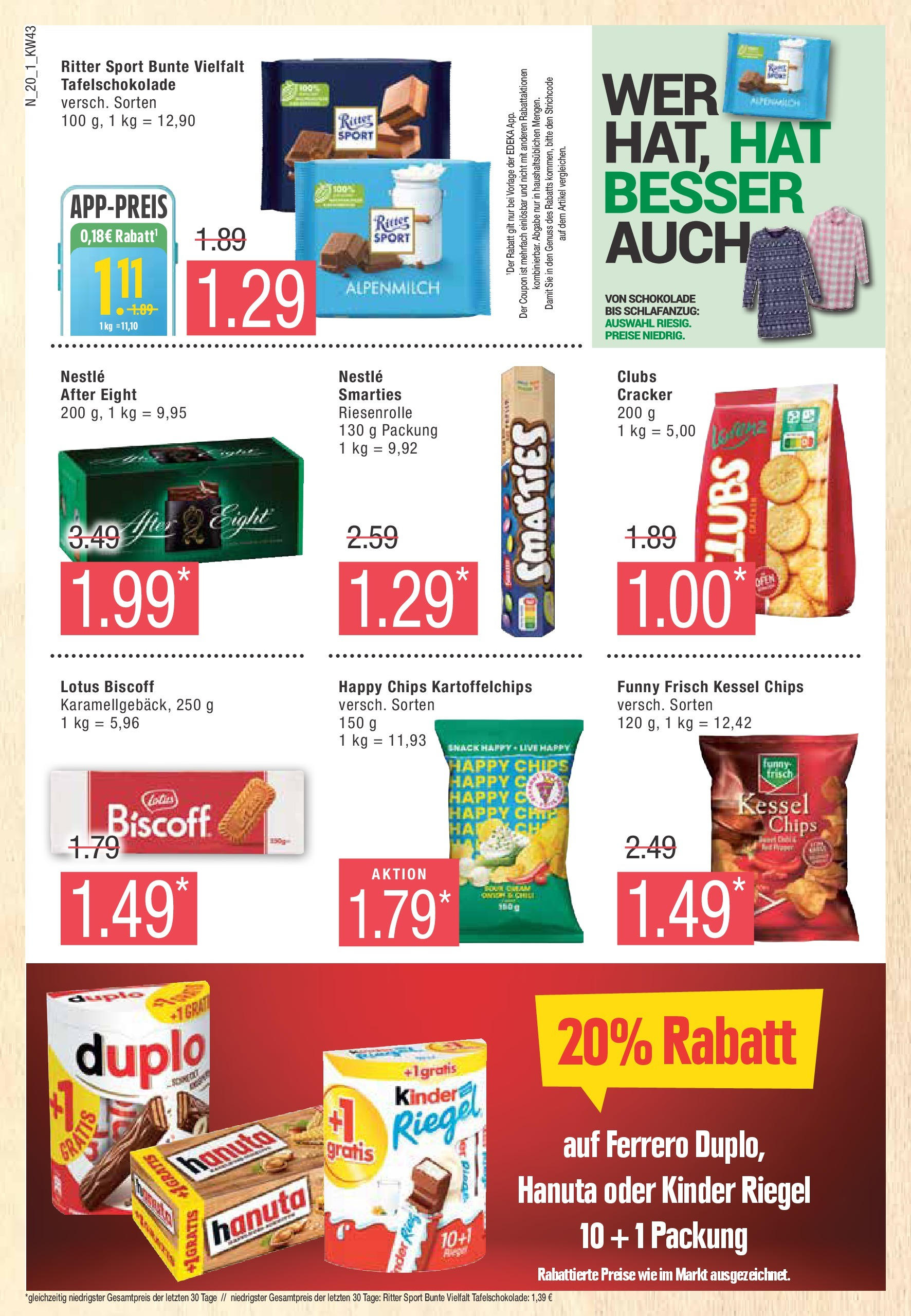 Marktkauf - Brandenburg (ab 21.10.2024) » Angebote online | Seite: 20 | Produkte: Ofen, Smarties, Kinder riegel, Chili