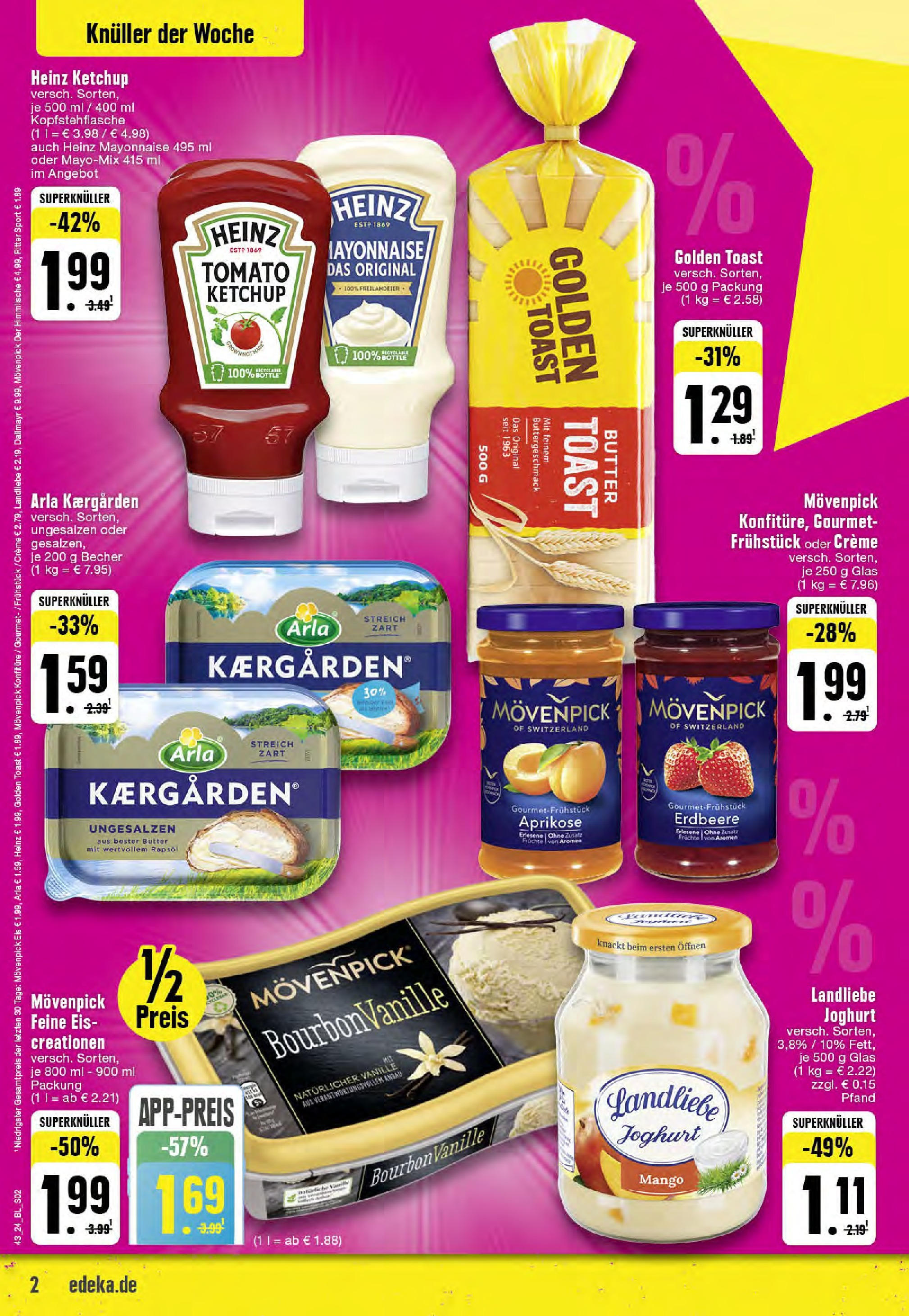 Edeka - Hörstel-Riesenbeck, Heinrich-Niemeyer-Straße 5 (ab 21.10.2024) » Angebote Online | Seite: 2 | Produkte: Dallmayr, Mayonnaise, Ketchup, Eis