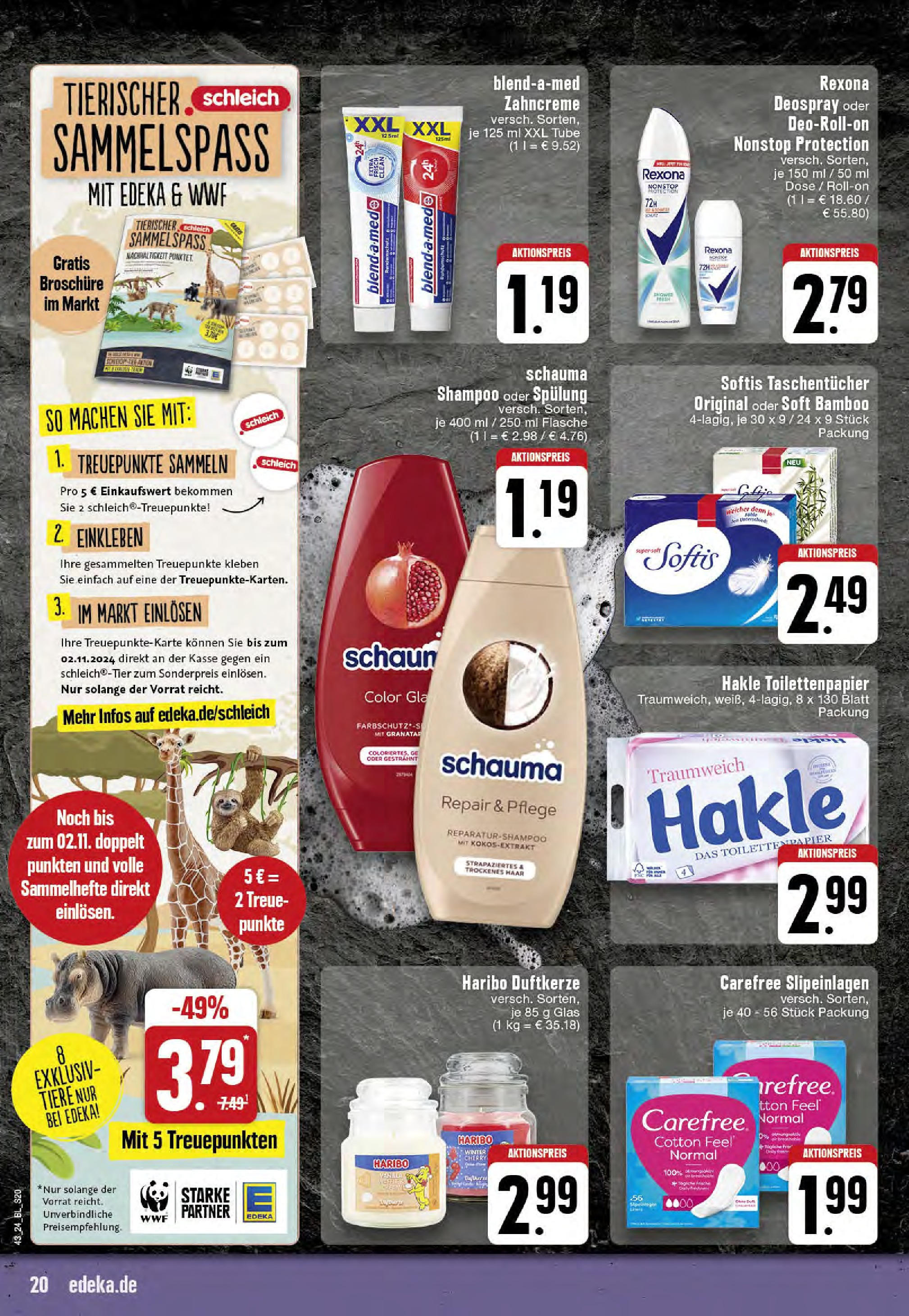 Edeka - Hörstel-Riesenbeck, Heinrich-Niemeyer-Straße 5 (ab 21.10.2024) » Angebote Online | Seite: 20 | Produkte: Haribo, Shampoo, Spülung, Toilettenpapier