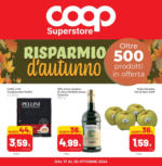 Superstore Coop Risparmio d'autunno - al 30.10.2024