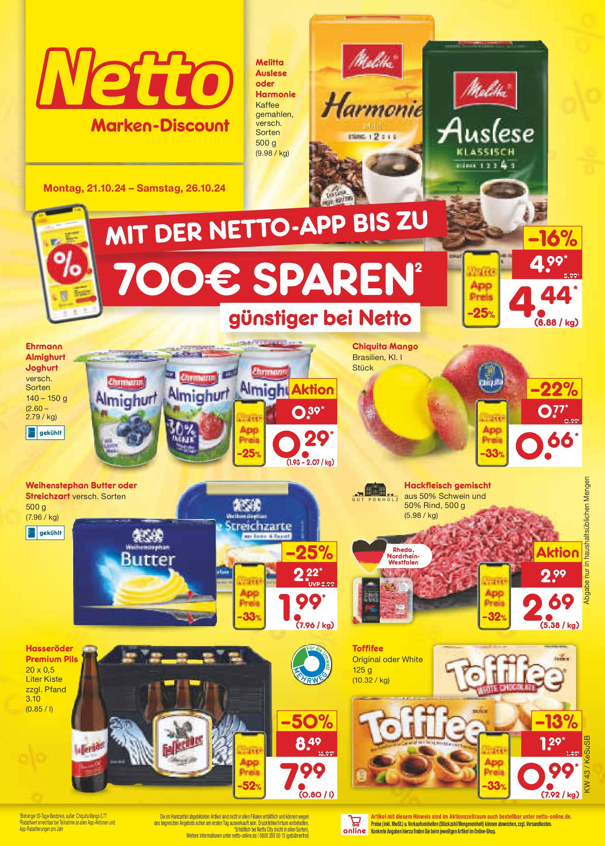 Netto Marken-Discount Rheinland-Pfalz (ab 21.10.2024) > Angebote