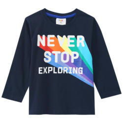 Jungen Langarmshirt mit Message-Print (Nur online)