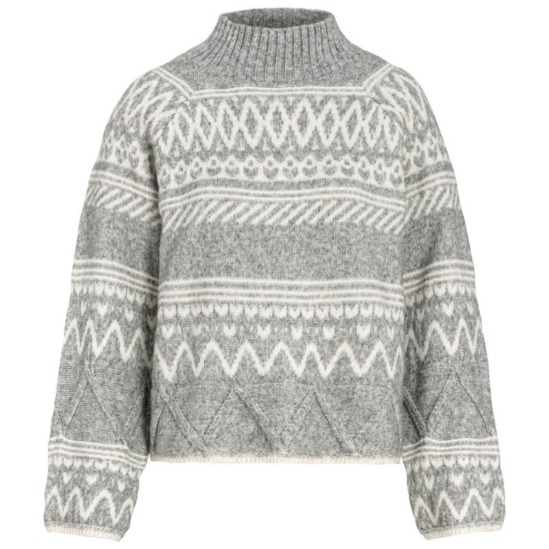 Damen Strickpullover mit Norwegermuster