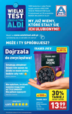 Pogląd oferty "Aldi Gazetka - Promocja Wielki test" - ważna od 14.10.2024