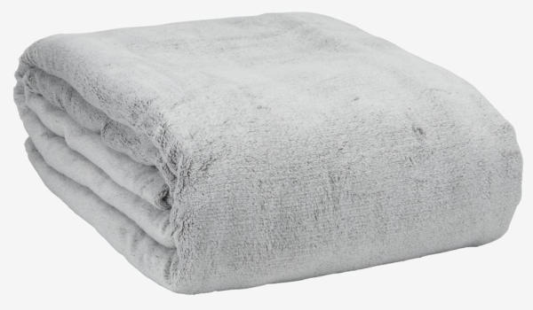 JYSK Pătură fleece KRATTFIOL 200x220 gri