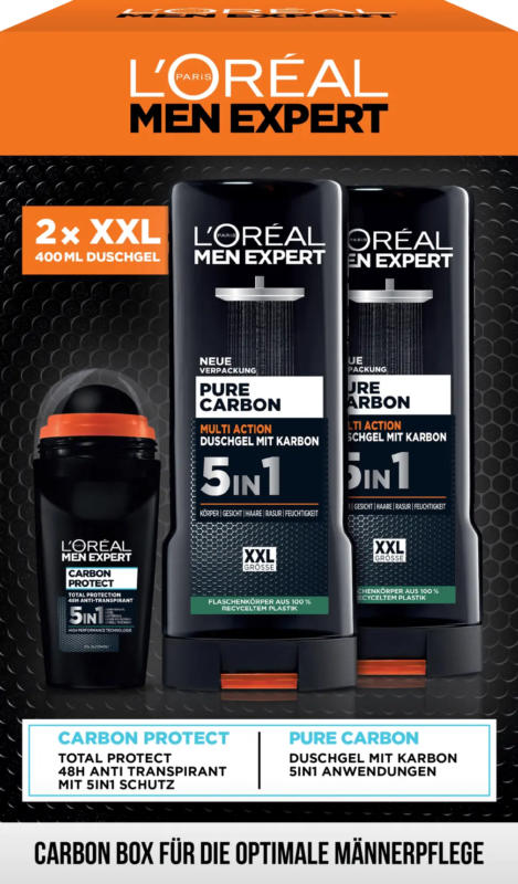 L'ORÉAL PARiS MEN EXPERT Geschenkset "Carbon Box" 3tlg