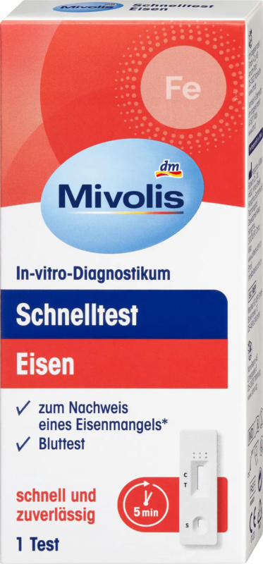 Mivolis Schnelltest Eisen, 1 Anwendung