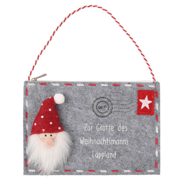 Kleine Geschenktasche in Postkarten-Optik