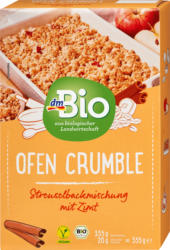 dmBio Backmischung Ofen Crumble Zimt, vegan