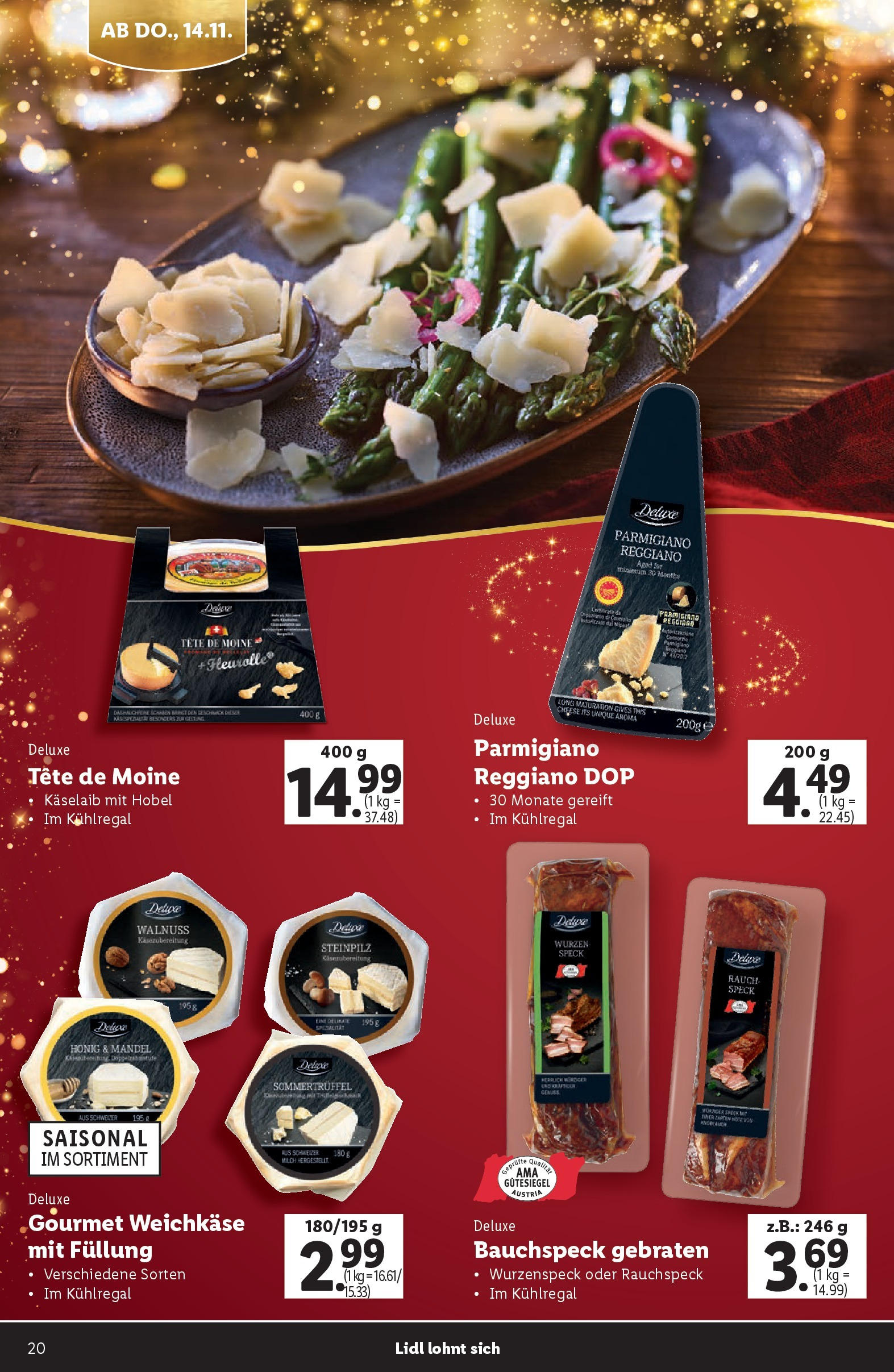 Lidl Flugblatt 07.11.2024 | WEIHNACHTEN | Seite: 20 | Produkte: Hobel, Milch