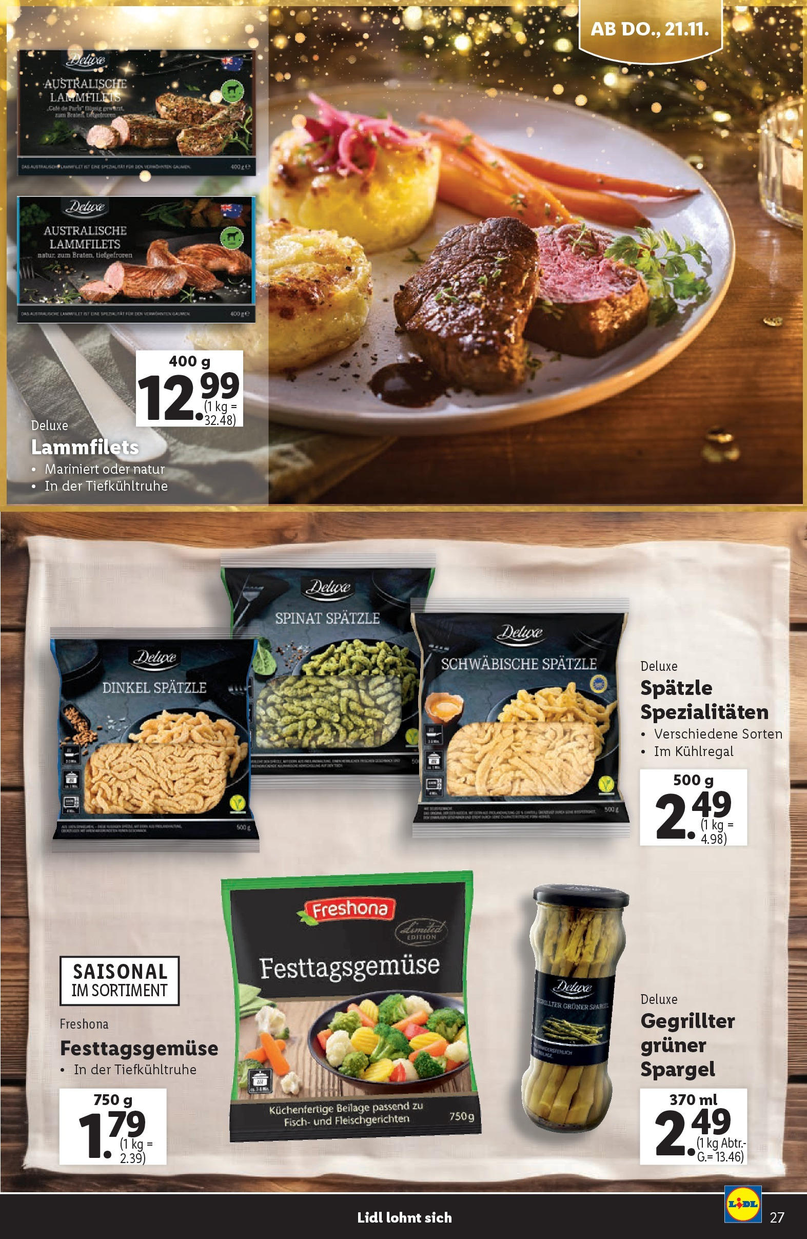 Lidl Flugblatt 07.11.2024 | WEIHNACHTEN | Seite: 27 | Produkte: Fisch