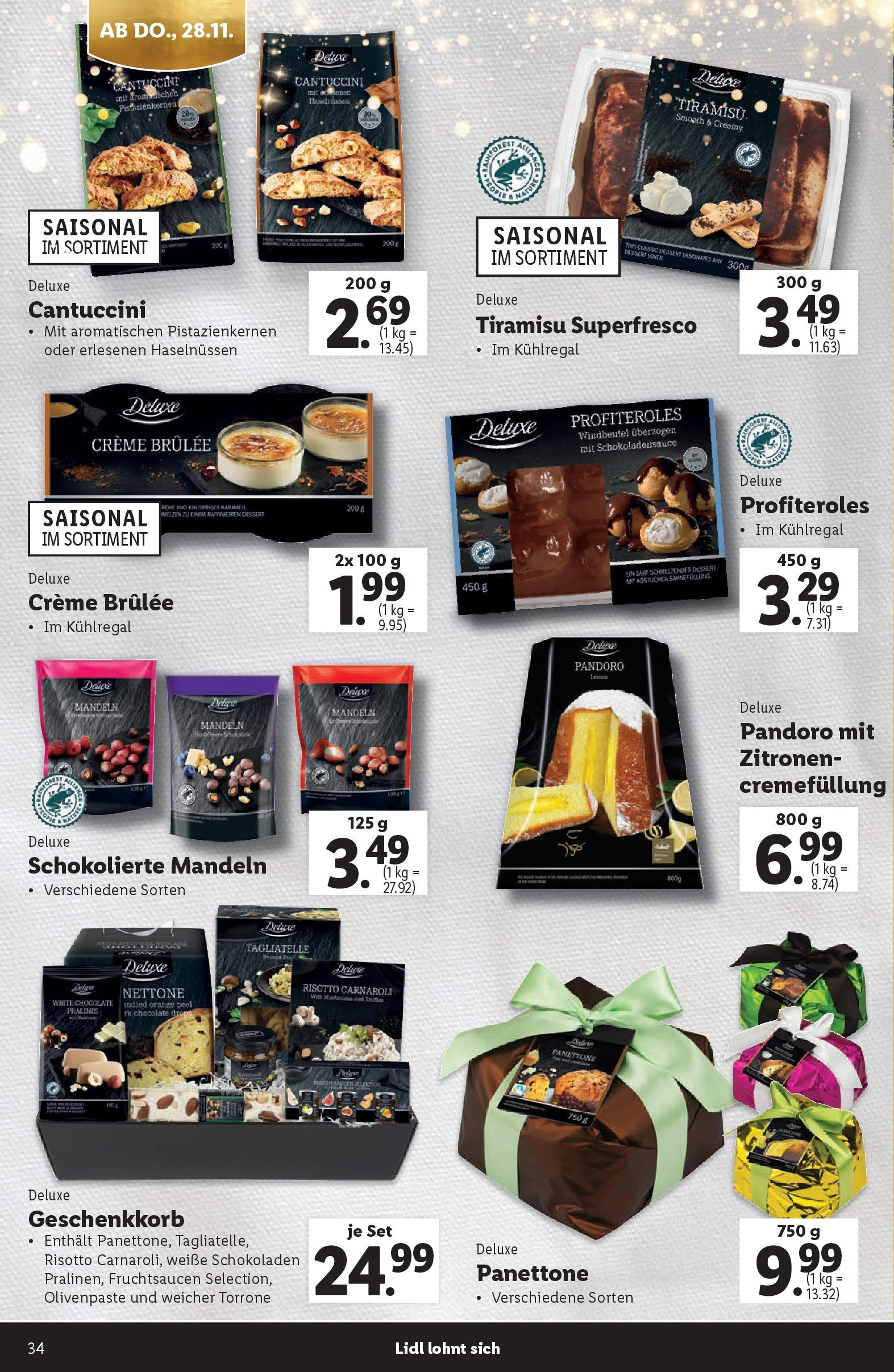 Lidl Flugblatt 07.11.2024 | WEIHNACHTEN | Seite: 34 | Produkte: Creme