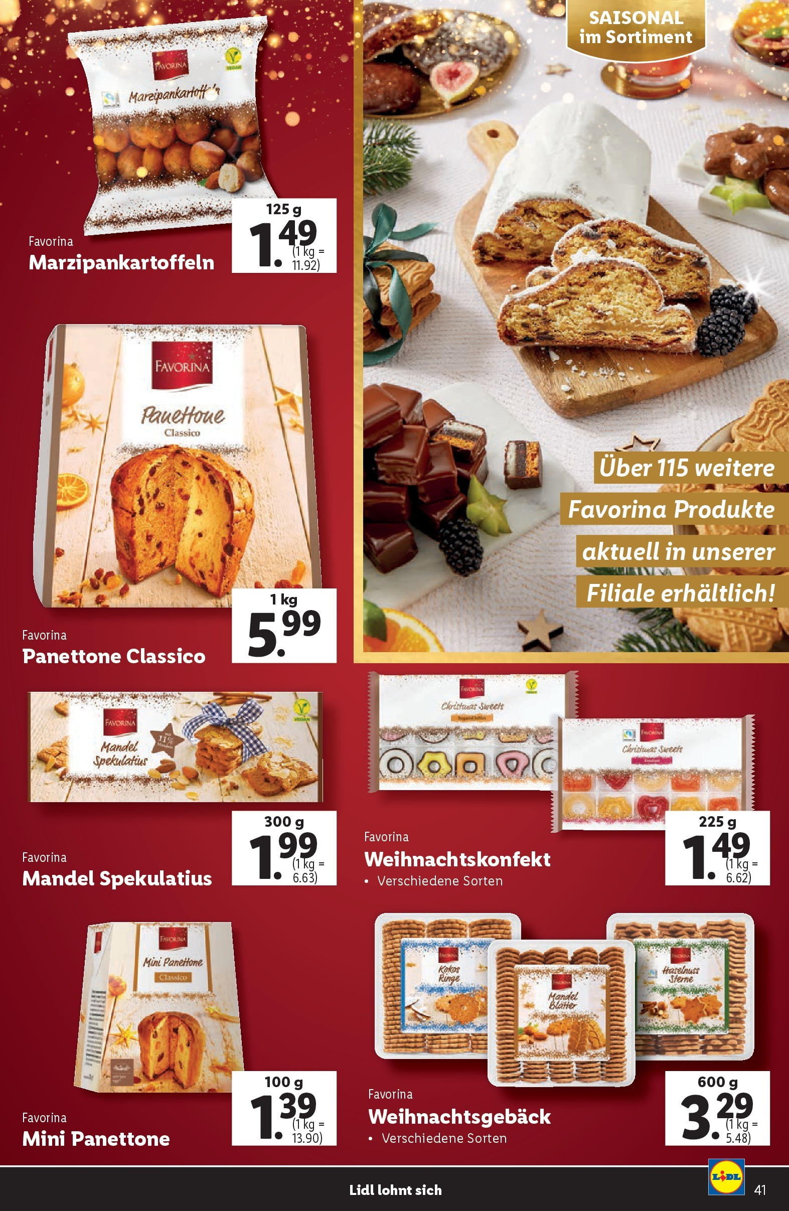 Lidl Flugblatt 07.11.2024 | WEIHNACHTEN | Seite: 41