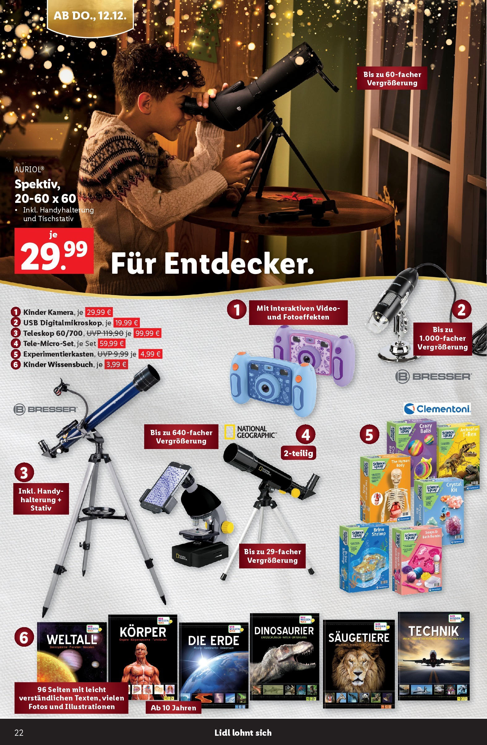 Lidl Flugblatt 07.11.2024 | WEIHNACHTEN | Seite: 22 | Produkte: Video, USB