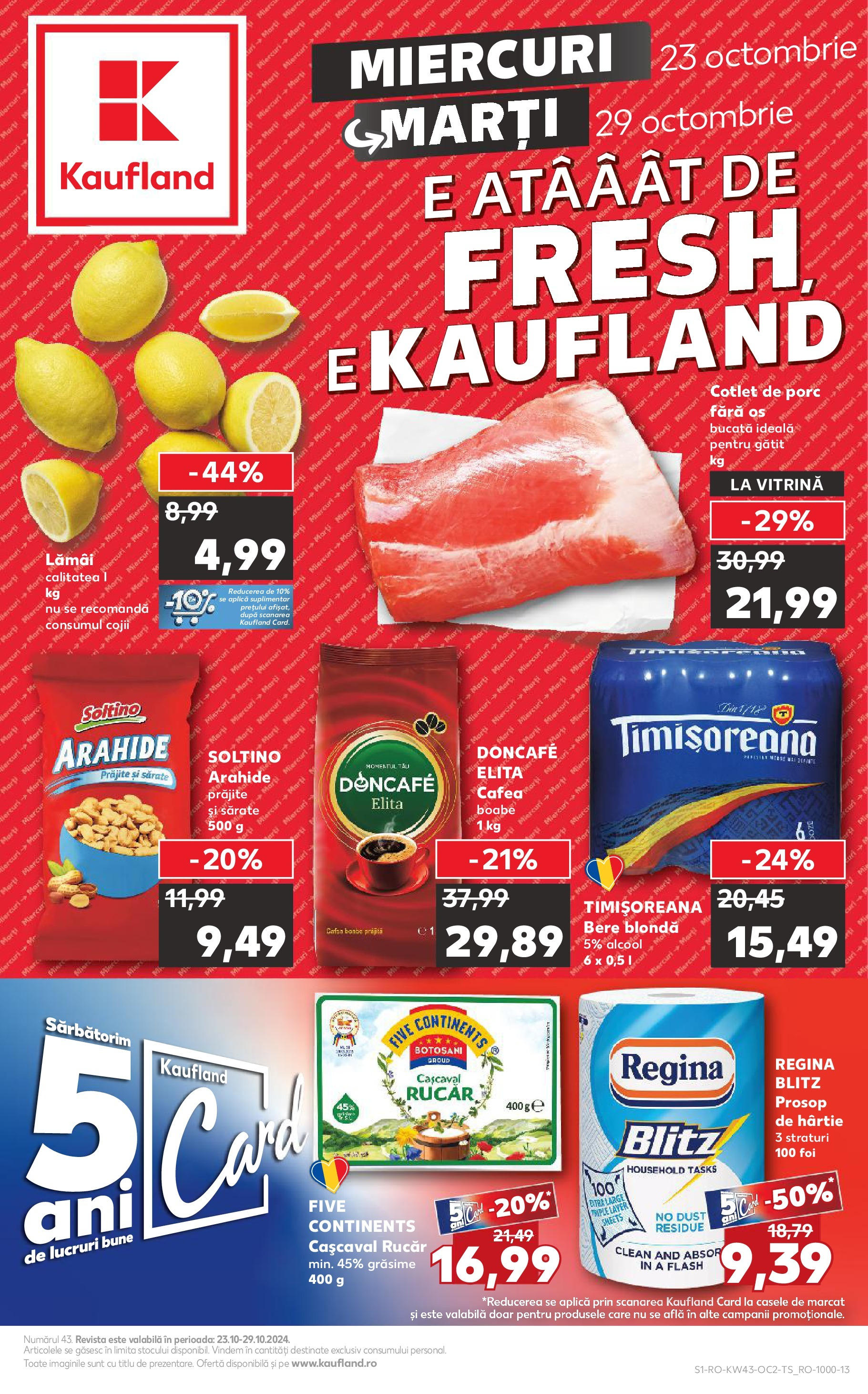 Catalog Kaufland de la 23.10.2024 - Revista "Călărași" - Pagină 1