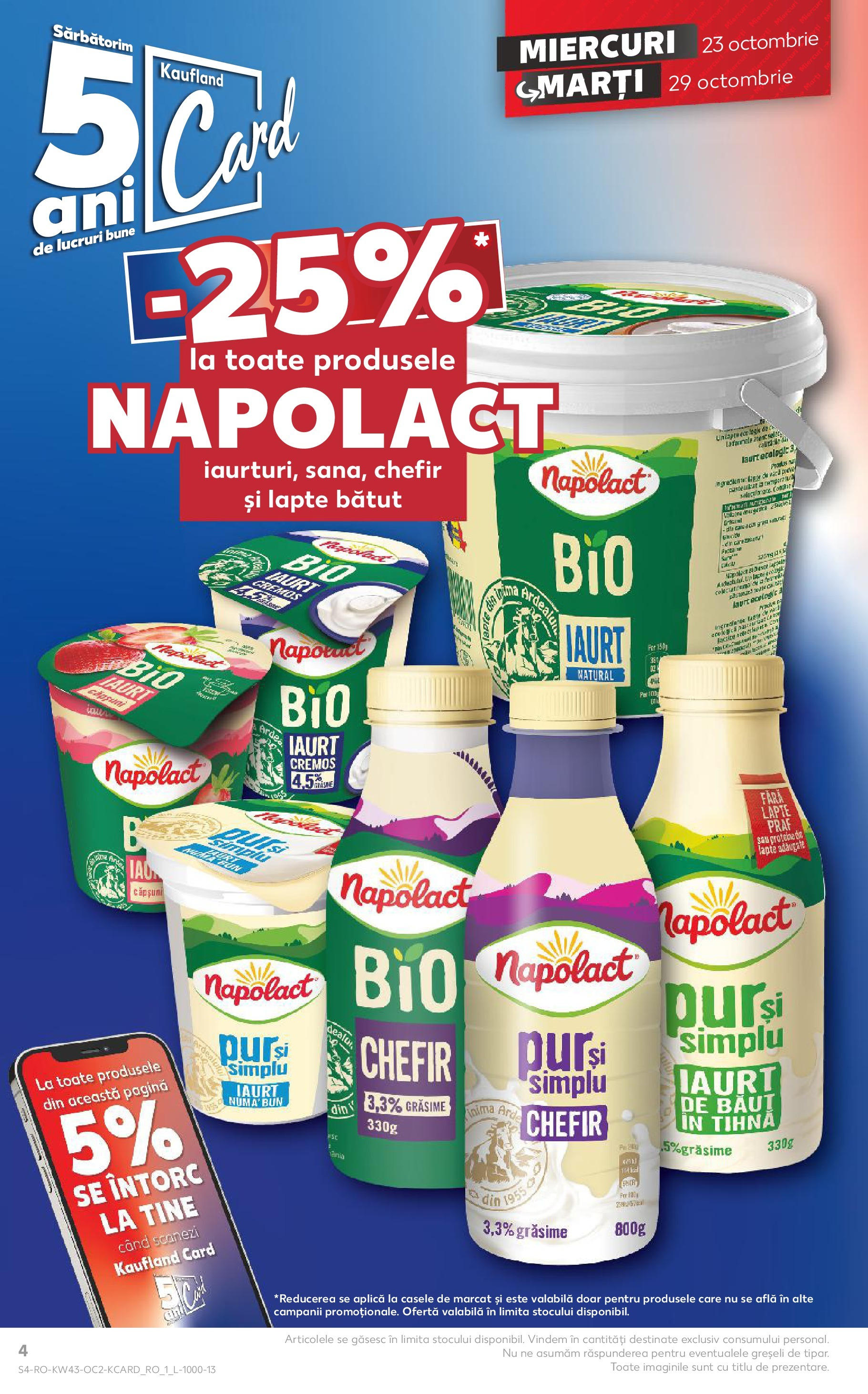 Catalog Kaufland - Odorheiu Secuiesc 23.10.2024 - Revista si Oferta | Pagină: 4 | Produse: Lapte, Iaurt