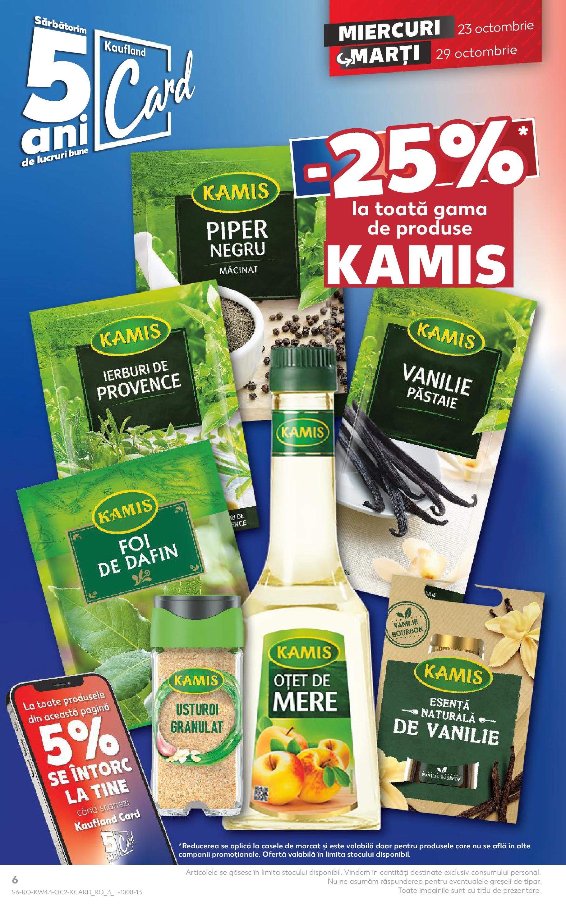 Catalog Kaufland - Odorheiu Secuiesc 23.10.2024 - Revista si Oferta | Pagină: 6 | Produse: Oțet, Mere, Bourbon, Piper