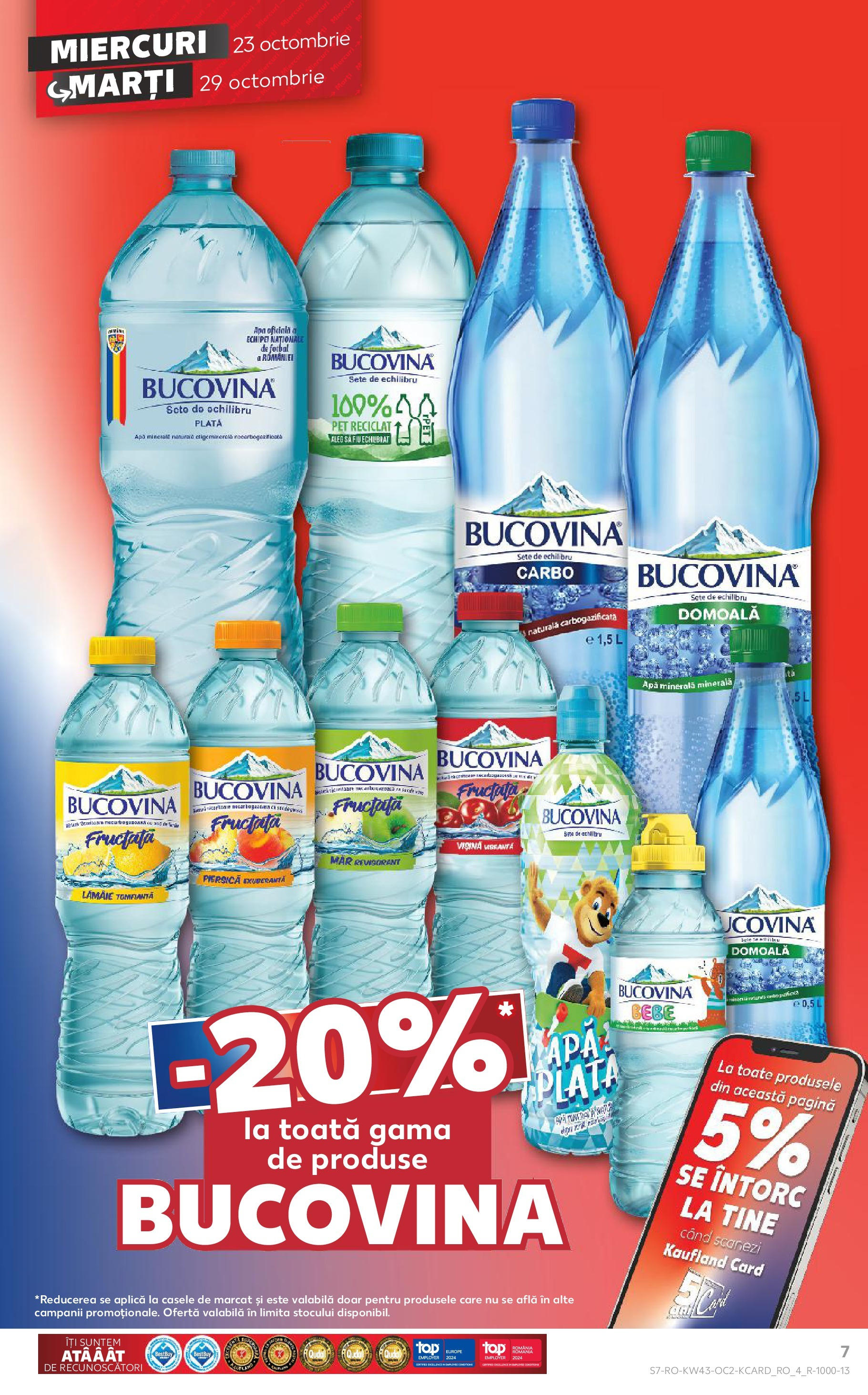 Catalog Kaufland - Bucureşti 23.10.2024 - Revista si Oferta | Pagină: 7 | Produse: Piersică, Apă, Lămâie