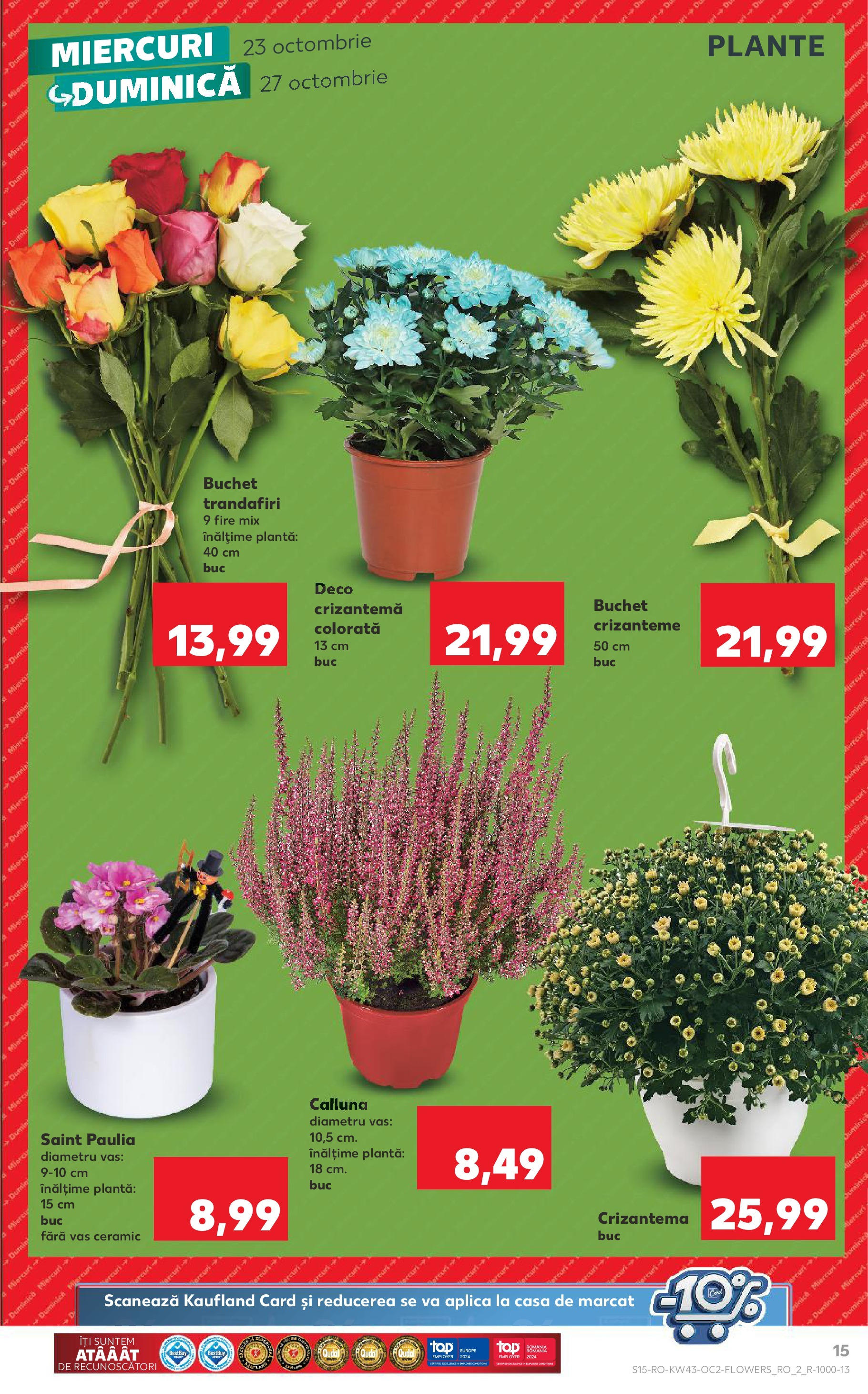 Catalog Kaufland - Bucureşti 23.10.2024 - Revista si Oferta | Pagină: 15