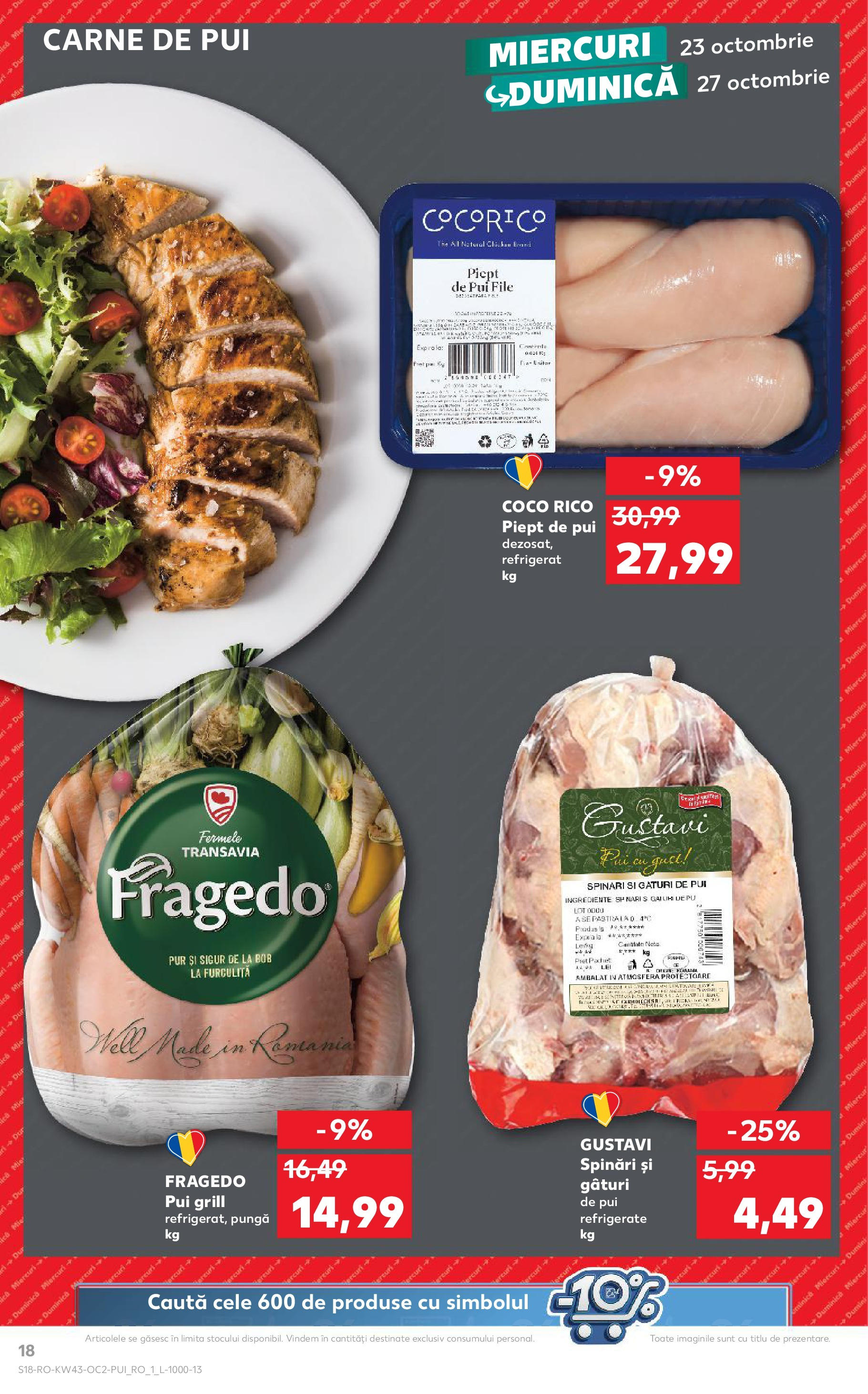 Catalog Kaufland - Odorheiu Secuiesc 23.10.2024 - Revista si Oferta | Pagină: 18 | Produse: Pungă, Grill, Carne De Pui