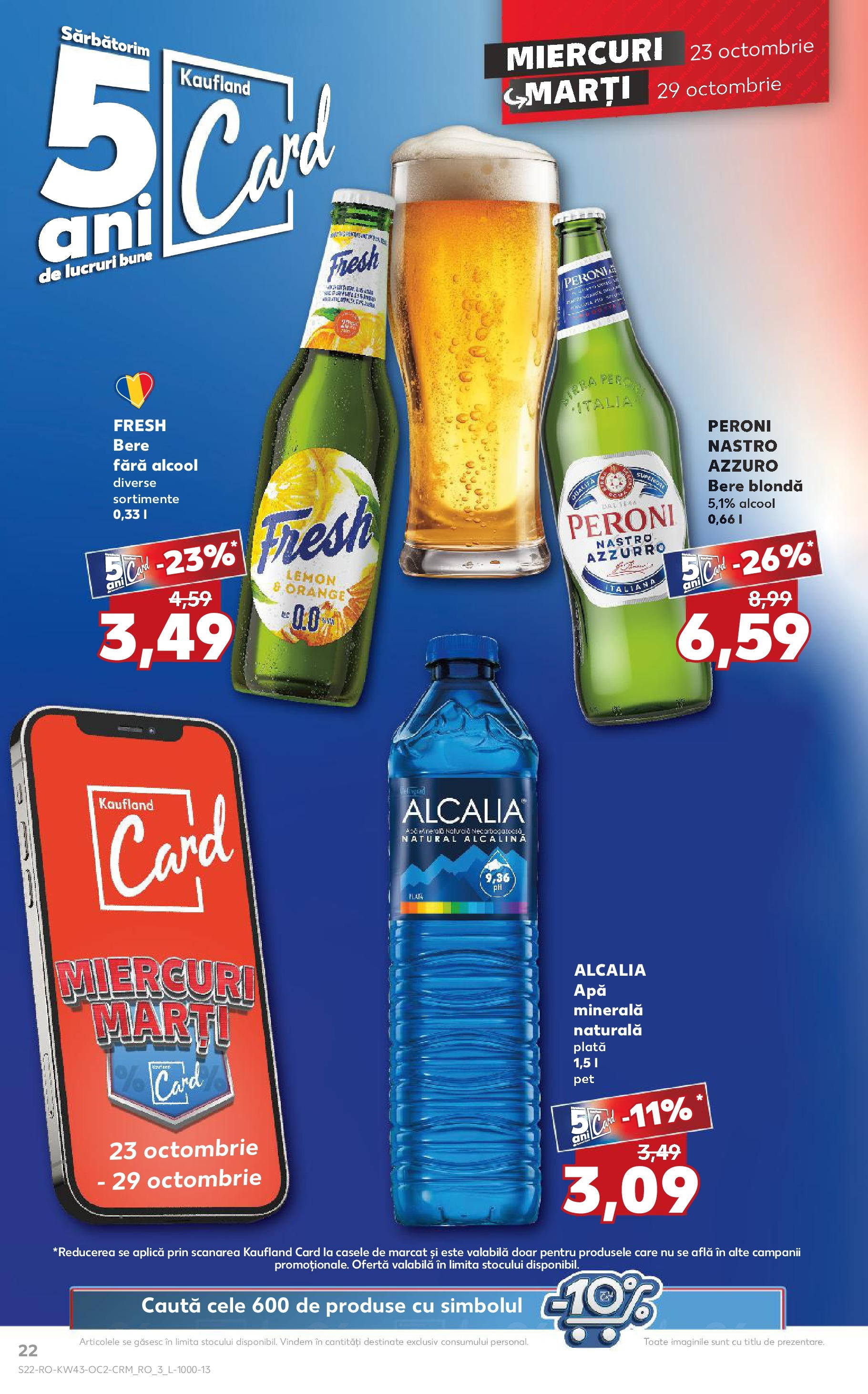 Catalog Kaufland - Odorheiu Secuiesc 23.10.2024 - Revista si Oferta | Pagină: 22 | Produse: Bere