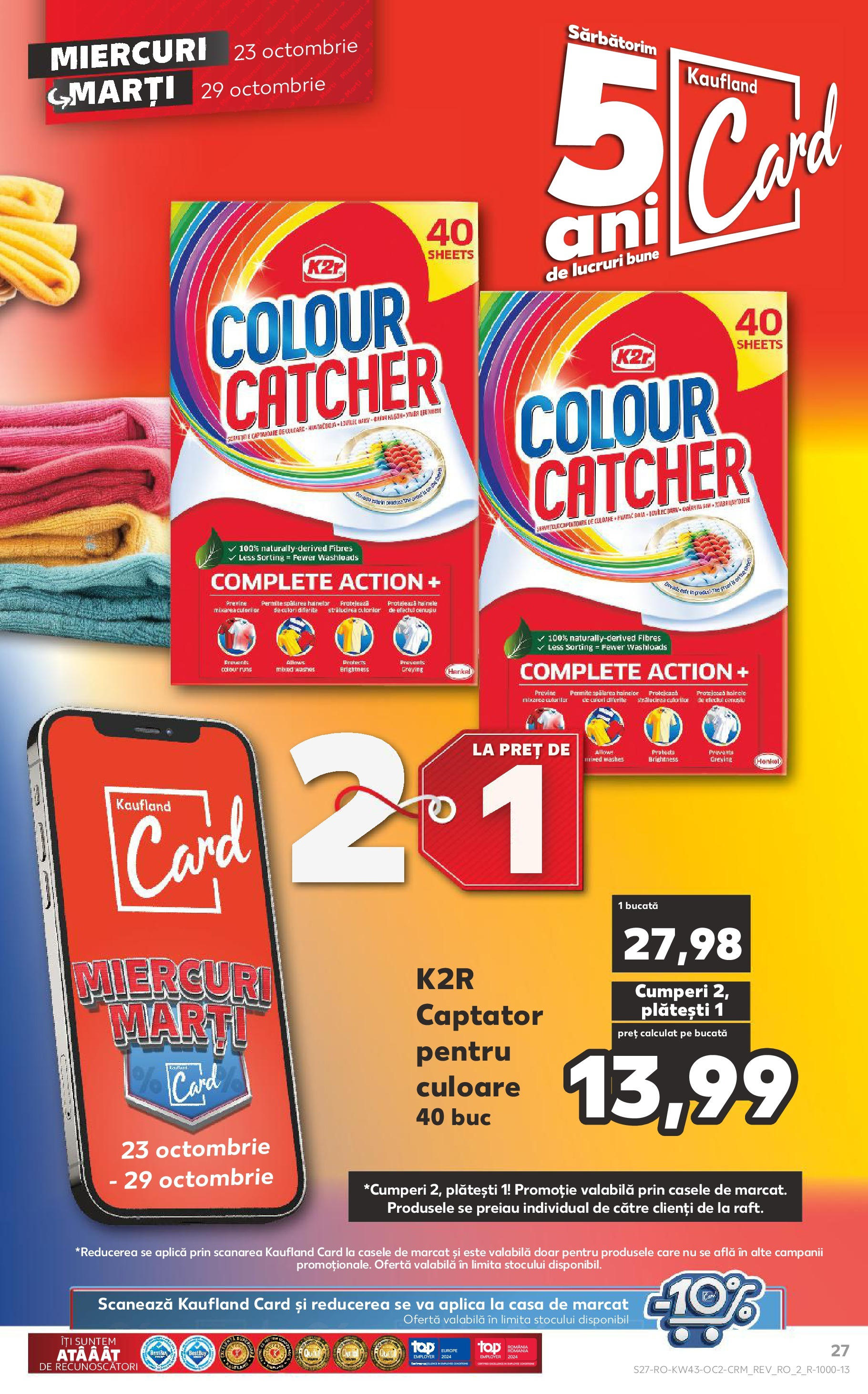 Catalog Kaufland - Bucureşti 23.10.2024 - Revista si Oferta | Pagină: 27