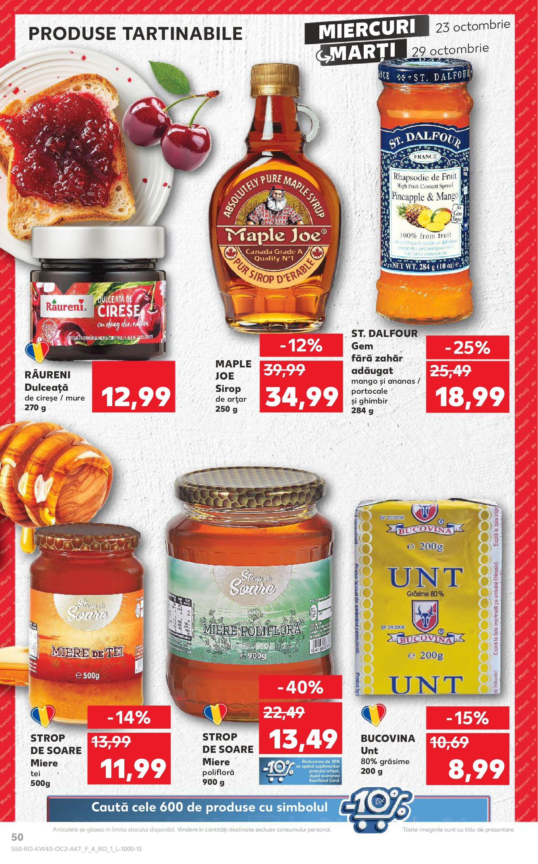 Catalog Kaufland - Bucureşti 23.10.2024 - Revista si Oferta | Pagină: 50 | Produse: Ananas, Smântână, Cireșe, Zahăr