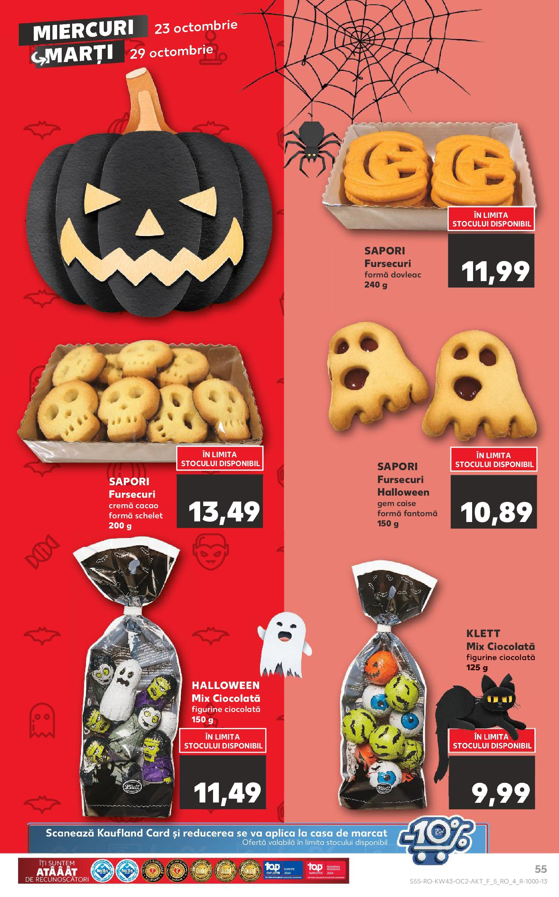 Catalog Kaufland - Odorheiu Secuiesc 23.10.2024 - Revista si Oferta | Pagină: 55 | Produse: Dovleac, Gem, Cremă, Cacao