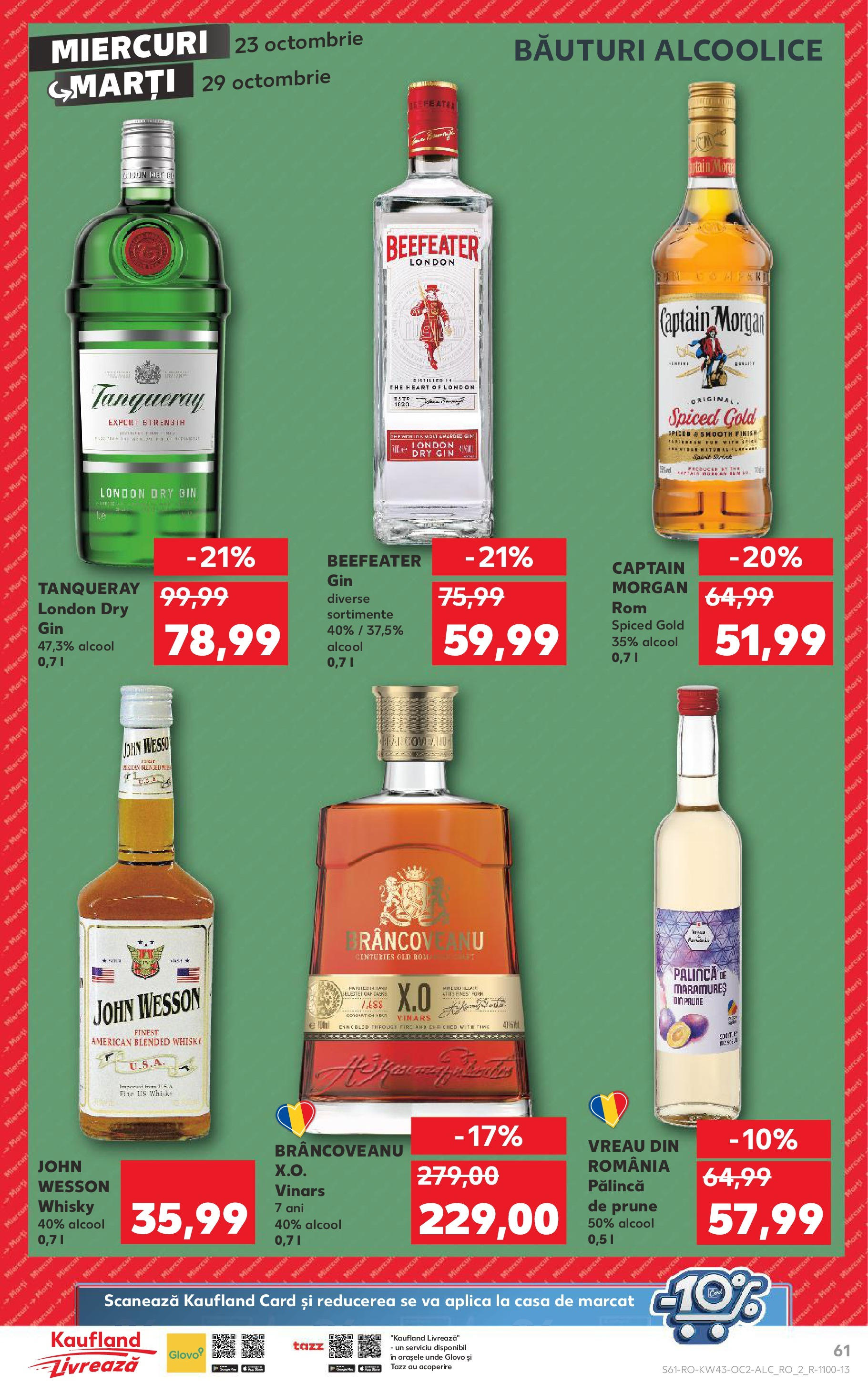 Catalog Kaufland - Odorheiu Secuiesc 23.10.2024 - Revista si Oferta | Pagină: 61 | Produse: Prune, Gin