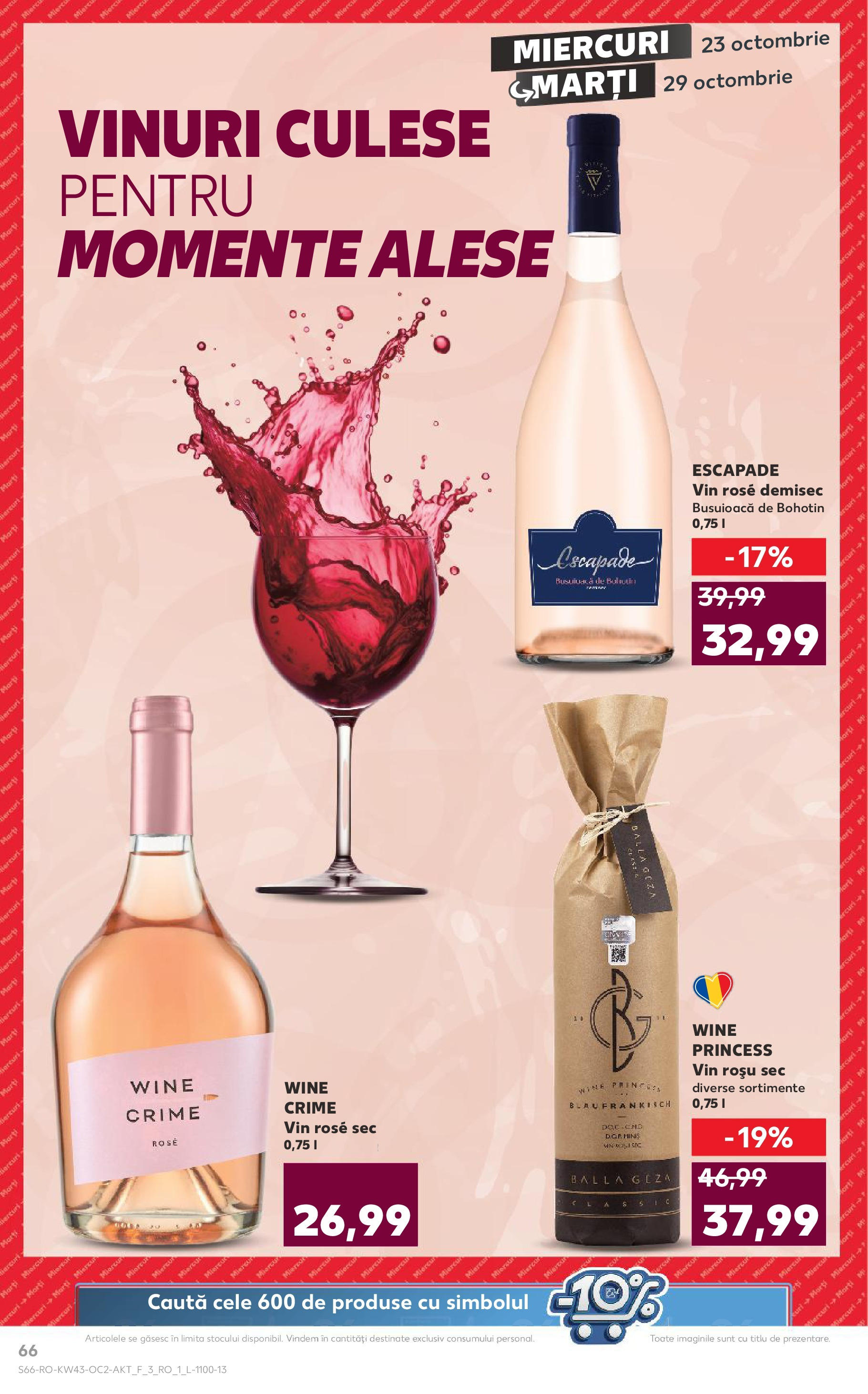 Catalog Kaufland - Odorheiu Secuiesc 23.10.2024 - Revista si Oferta | Pagină: 66 | Produse: Vin