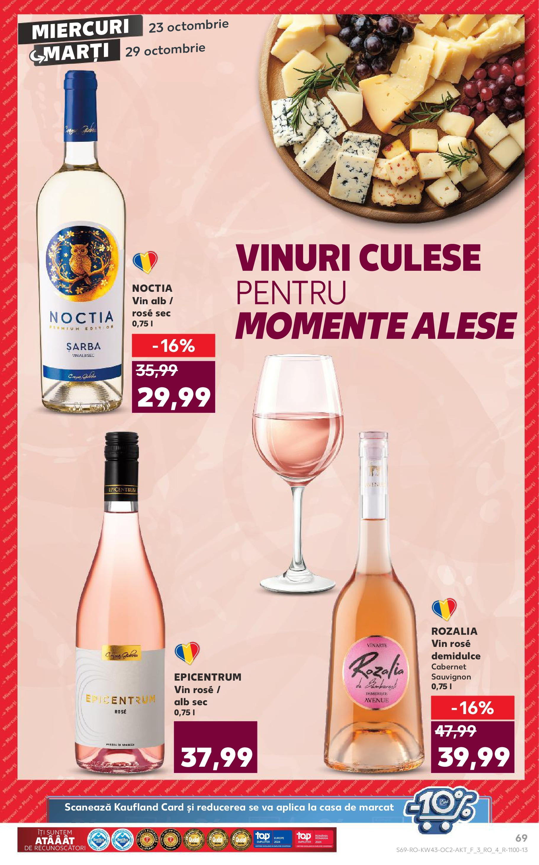 Catalog Kaufland - Odorheiu Secuiesc 23.10.2024 - Revista si Oferta | Pagină: 69 | Produse: Vin