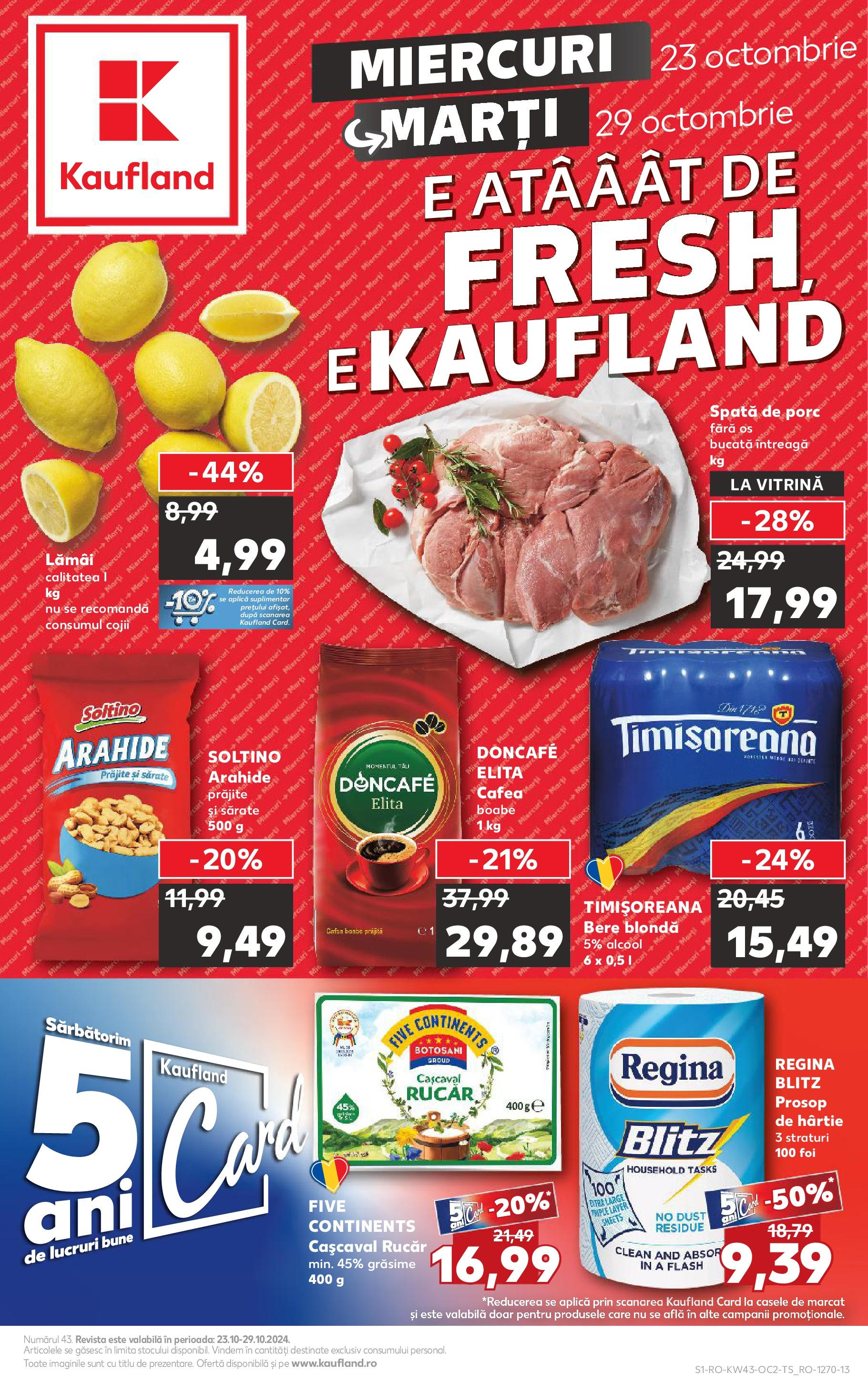 Catalog Kaufland de la 23.10.2024 - Revista "Braşov" - Pagină 1