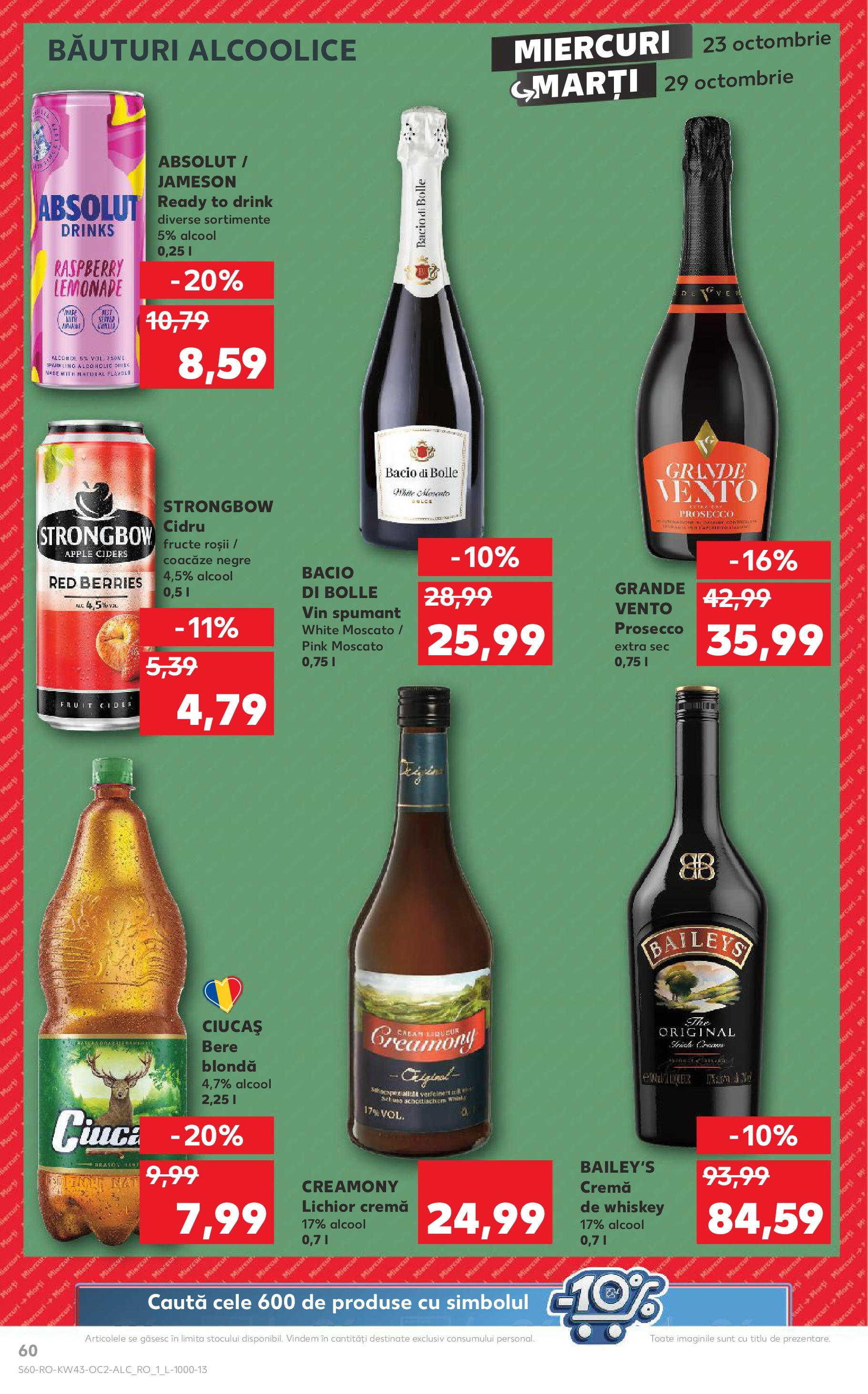 Catalog Kaufland - Bucureşti 23.10.2024 - Revista si Oferta | Pagină: 60 | Produse: Cremă, Vin, Bere, Roșii