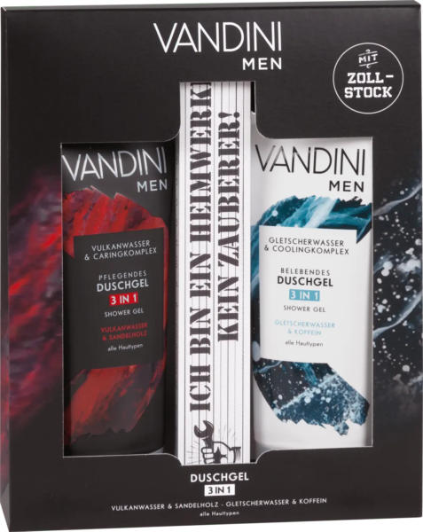 VANDINI Geschenkset "Men" mit Zollstock 3tlg