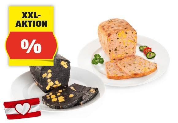 HALLOWEEN XXL Cheddar Leberkäse, 750 g