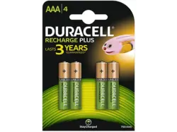 Duracell Rechargeable Micro AAA 750mAh, 4er-Pack; Batterie