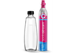 Sodastream Quick Connect CO2-Zylinder mit Glasflasche 1L; Zylinder, Flasche