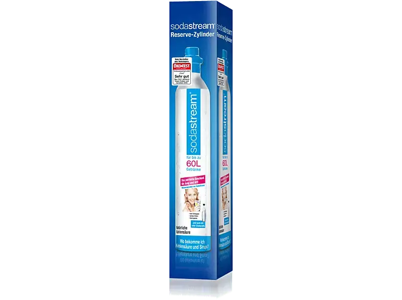 Sodastream Reserve-Zylinder 60 Liter; Austauschzylinder für Soda-Geräte