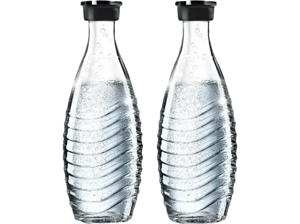 Sodastream Sp&uuml;lmaschinenfeste Glaskaraffe, 2-er Pack