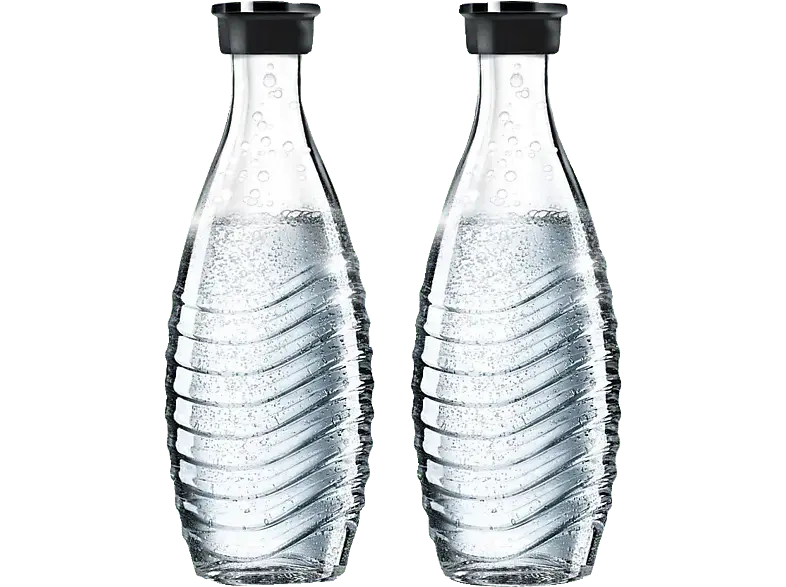 Sodastream Spülmaschinenfeste Glaskaraffe, 2-er Pack