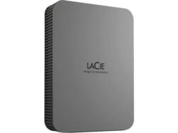 LACIE 2TB Mobile Drive Secure für Mac Festplatte, Extern, 2.5 Zoll, HDD, USB-C 3.2 Gen 1, Bis 130 MB/s, Space Grau