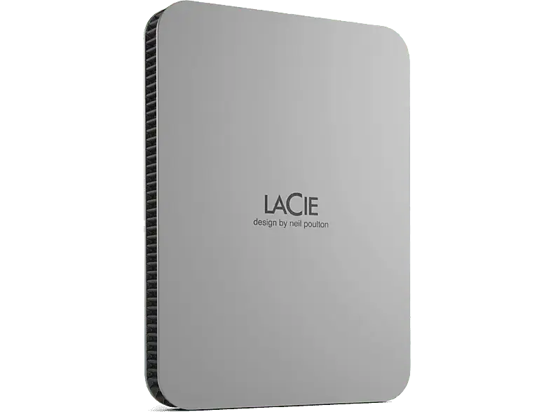LACIE 1TB Festplatte extern Mobile Drive V2 Moon Silver, USB-C 3.0, silber