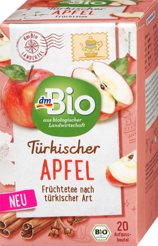 dmBio Früchtetee Türkischer Apfel (20 Beutel)