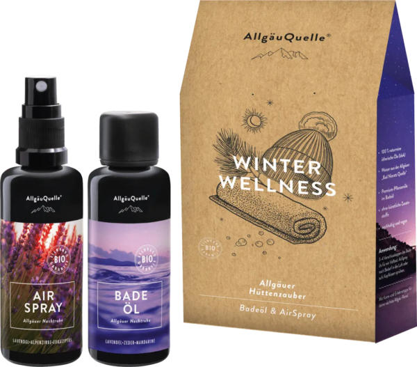 AllgäuQuelle Geschenkset Weihnachten "Winter Wellness" 2tlg