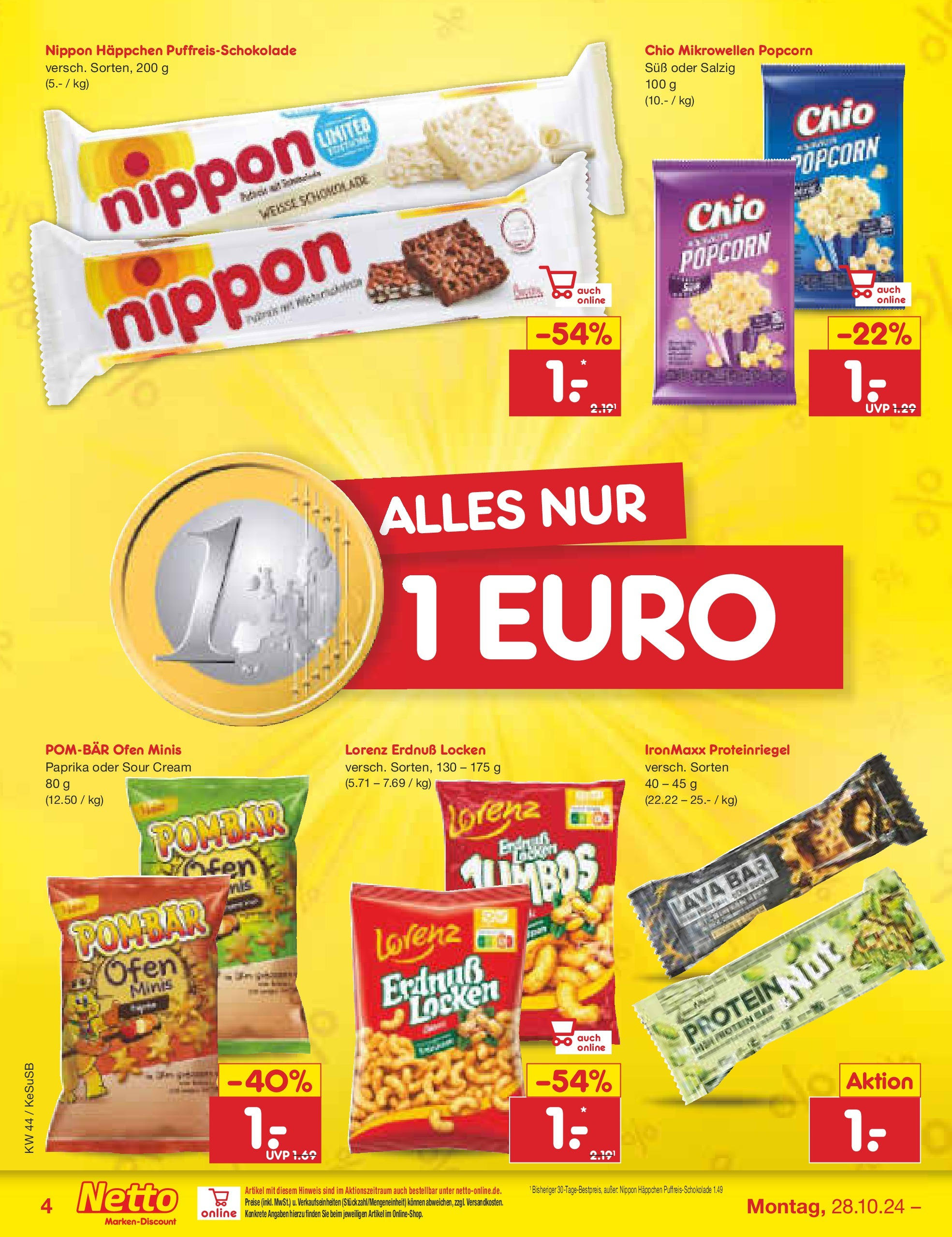 Netto Marken-Discount - Rheinland-Pfalz (ab 27.10.2024) » Angebote | Seite: 4 | Produkte: Ofen, Schokolade, Paprika