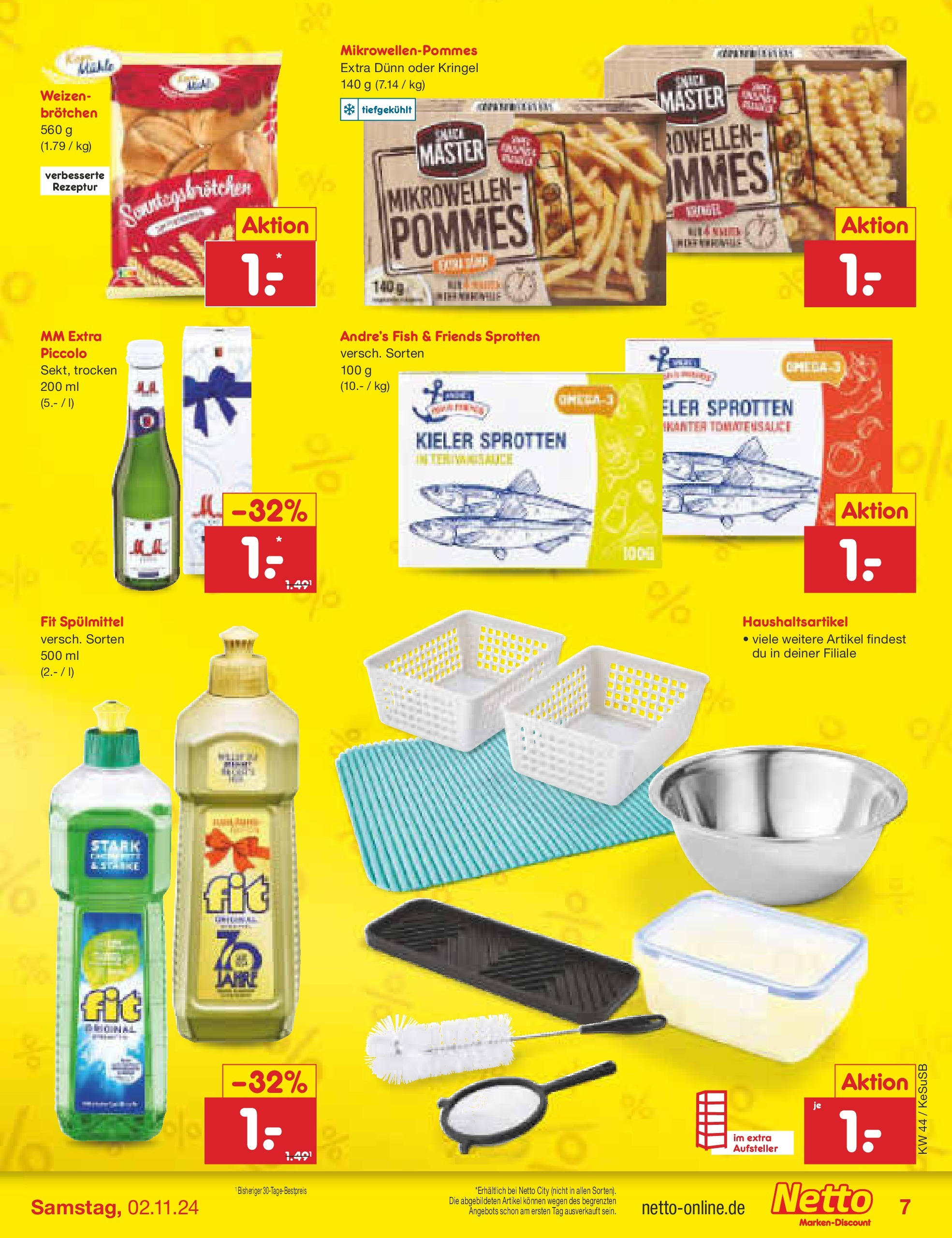 Netto Marken-Discount - Rheinland-Pfalz (ab 27.10.2024) » Angebote | Seite: 7 | Produkte: Pommes