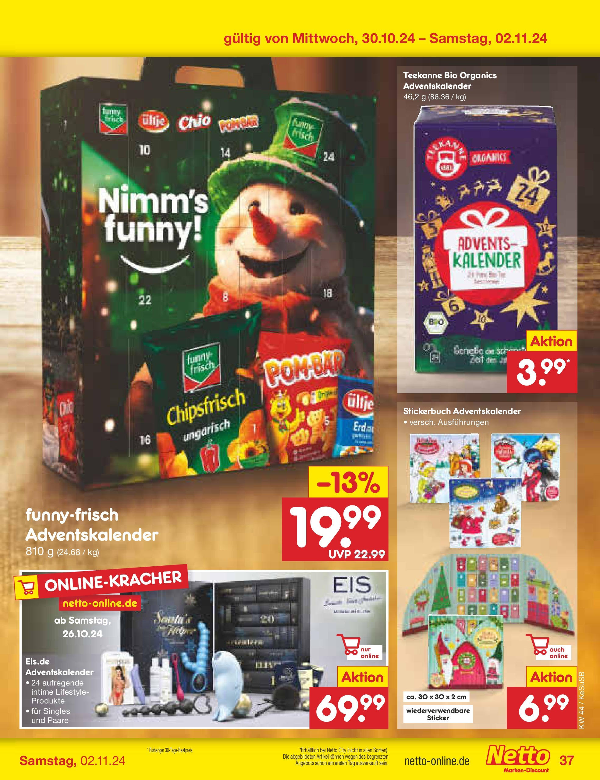 Netto Marken-Discount - Rheinland-Pfalz (ab 27.10.2024) » Angebote | Seite: 46 | Produkte: Teekanne