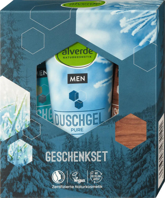 alverde NATURKOSMETIK Geschenkset Men Energy 3tlg